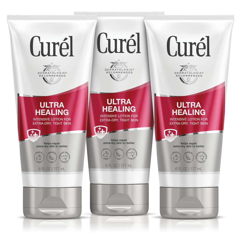 Curel front packaging 6 oz showing clear label and product benefit