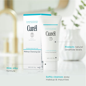 Curel gel texture on hand demonstrating smooth hydrating feel