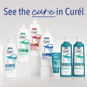 Curel hands before and after demonstrating visible softness
