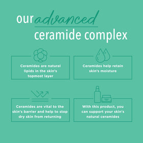 Curel ingredient label with ceramides and oatmeal for barrier support