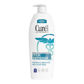 Curel front packaging showing pump and label for calming hydration benefit