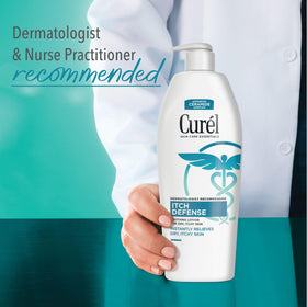 Close-up arm after Curel use showing smoother hydrated skin