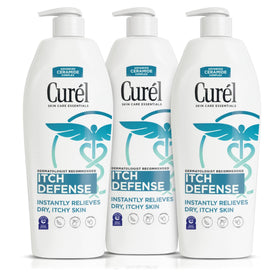 Curel bottle front view showing label and soothing benefit