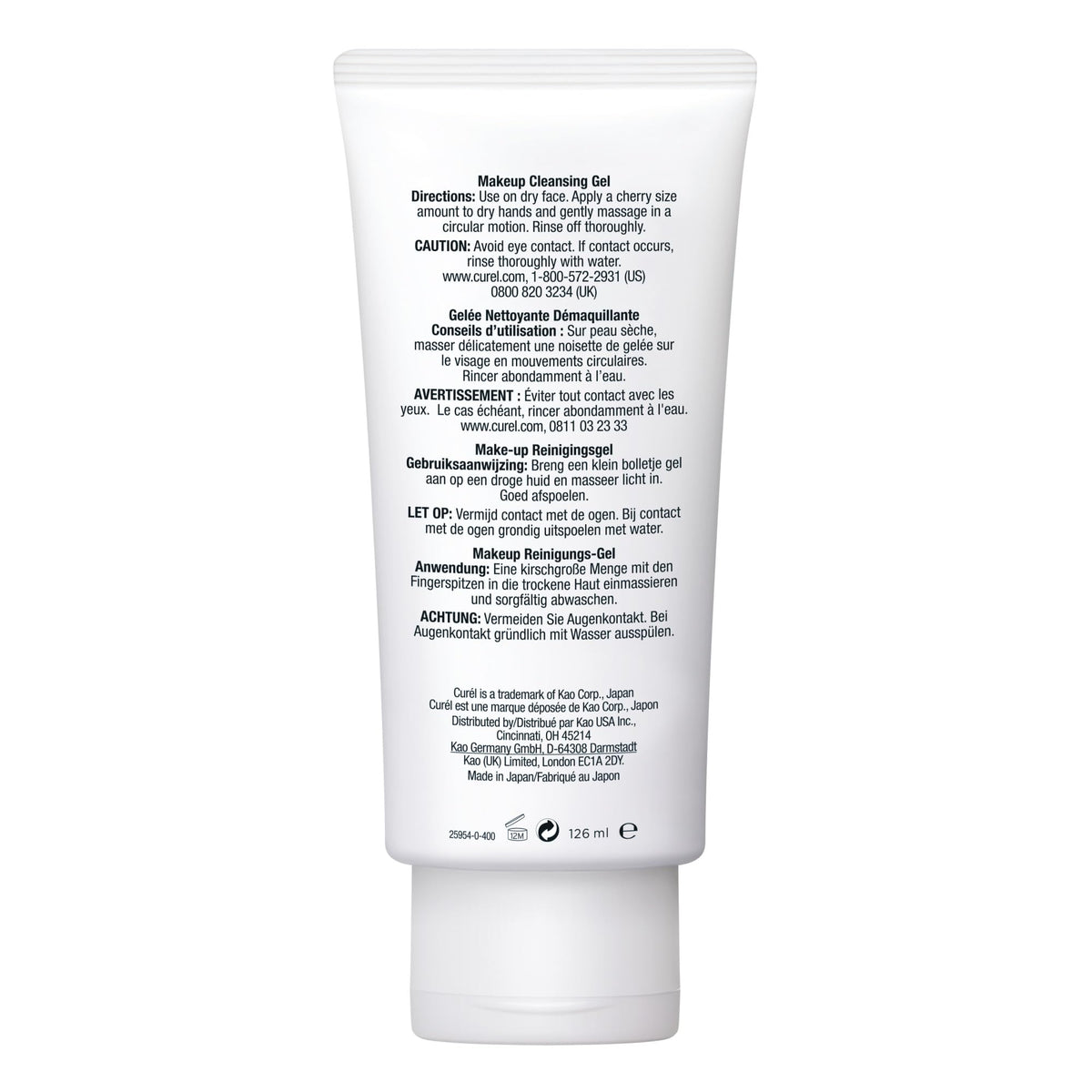 Curel in nighttime bathroom routine promoting soothing removal