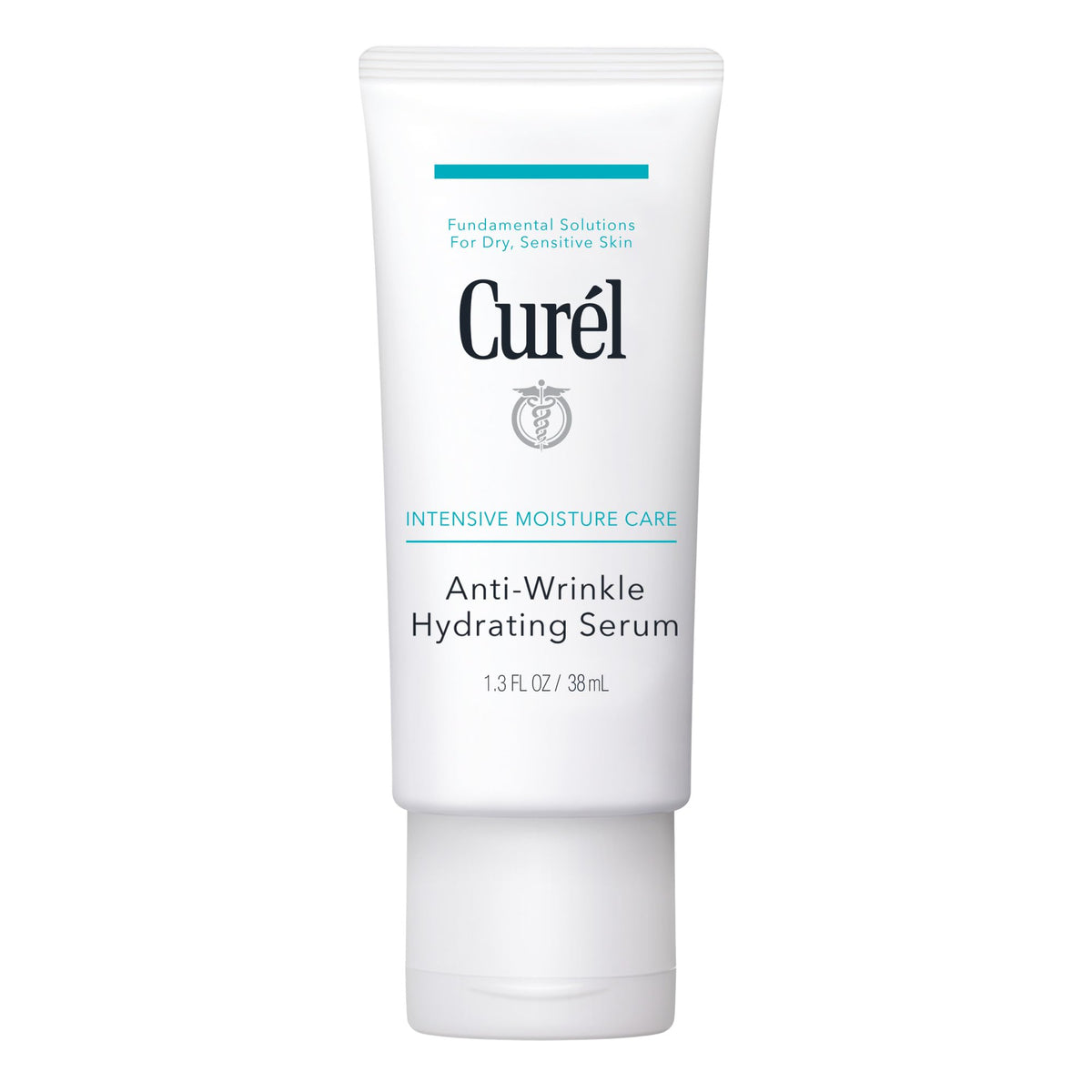 Curel front bottle view showing lightweight hydrating serum and branding