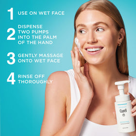 Curel soft skin after wash close-up highlighting hydrated, supple result