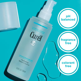 Curel texture close-up revealing watery serum consistency for fast skin delivery