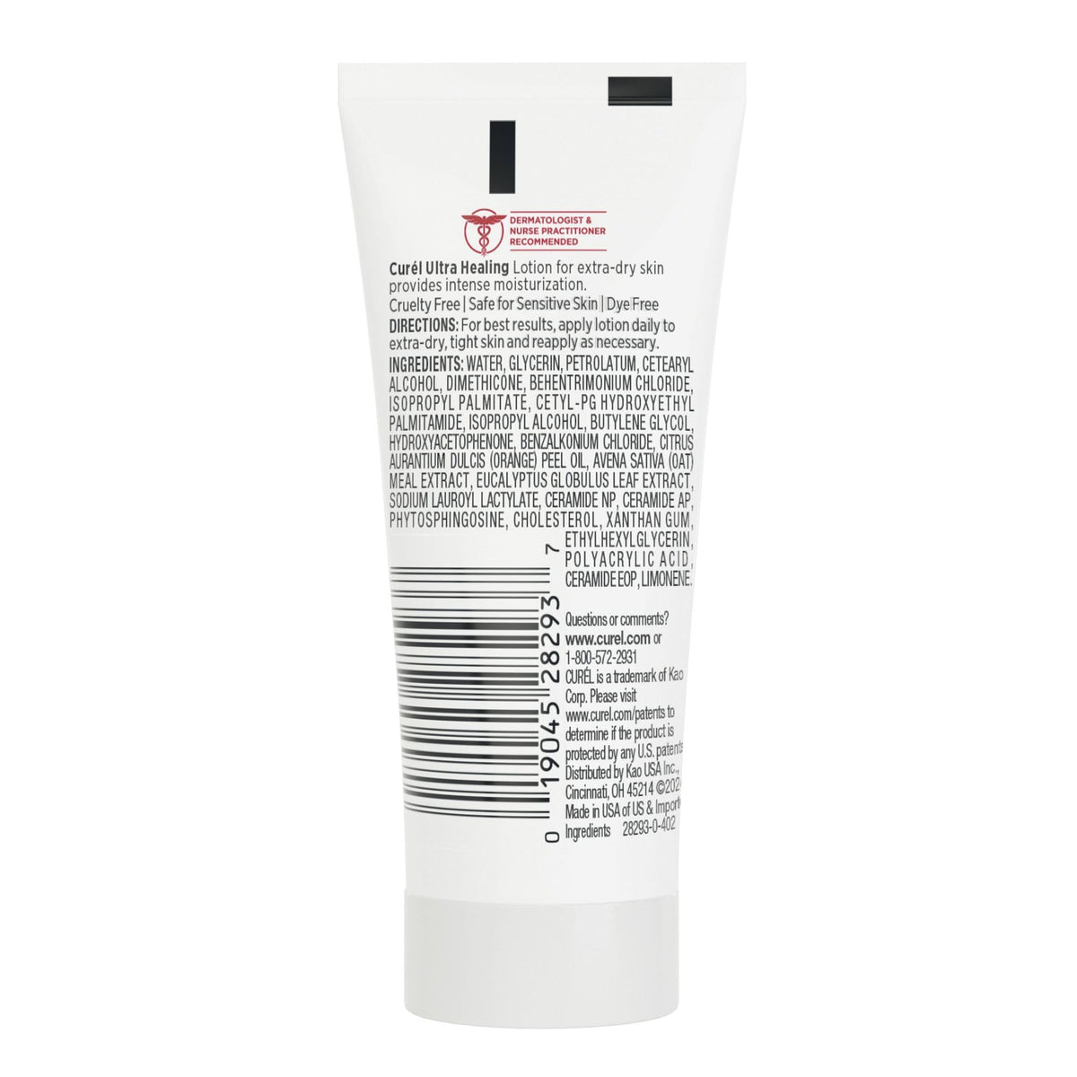 Curel dermatologist recommended badge reinforcing trusted care