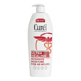 Curel bottle front packaging showing product name and 20 oz size for easy identification