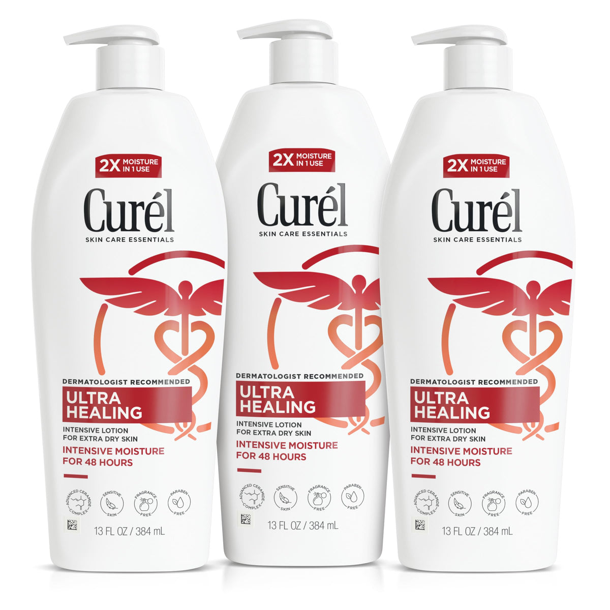 Curel Ultra Healing front packaging showing product and benefits