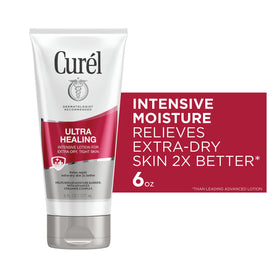 Curel lotion texture dispensed showing creamy consistency and quick absorption