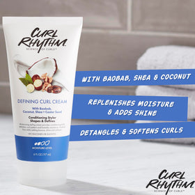 Curl Rhythm cream texture close-up highlighting smooth moisturizing texture