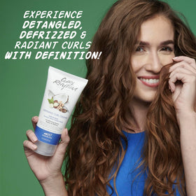 Curl Rhythm jar in hand for size comparison and travel-friendly benefit