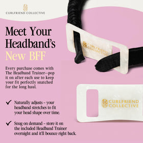 Curlfriend Collective size comparison next to hand showing scale benefit: easy portable accessory