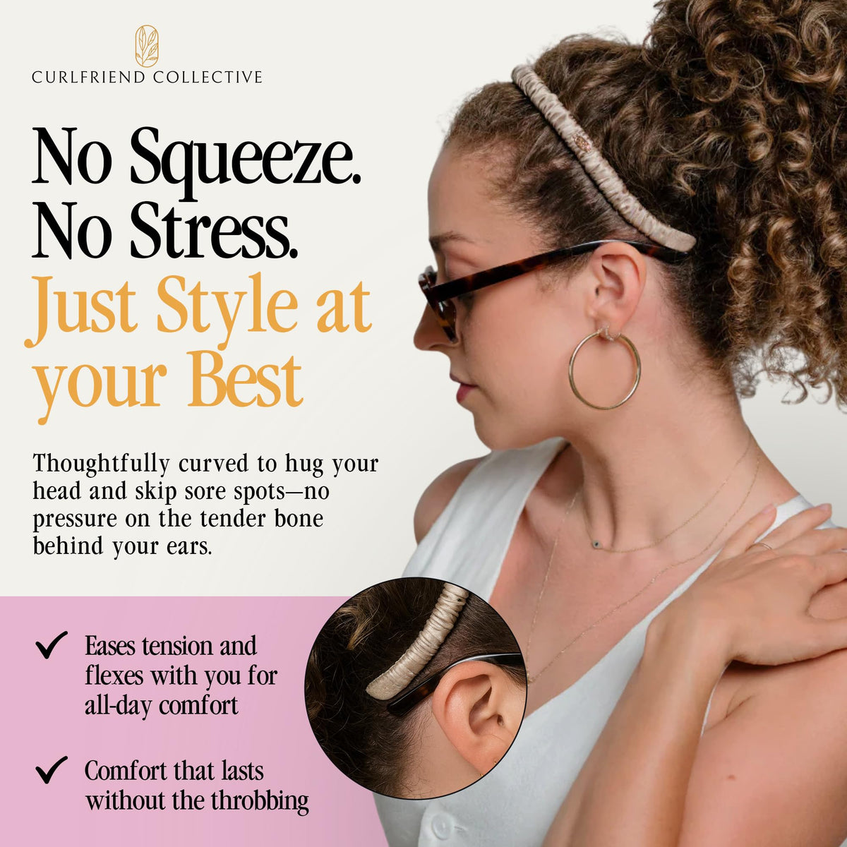 Curlfriend Collective styling on curly hair demonstrating frizz control and hold