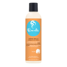 Curls Crème Brule front jar showing label and 8oz size for clear product identification