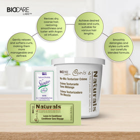 Curls & Naturals neutralizing shampoo bottle demonstrating safe stop-action benefit