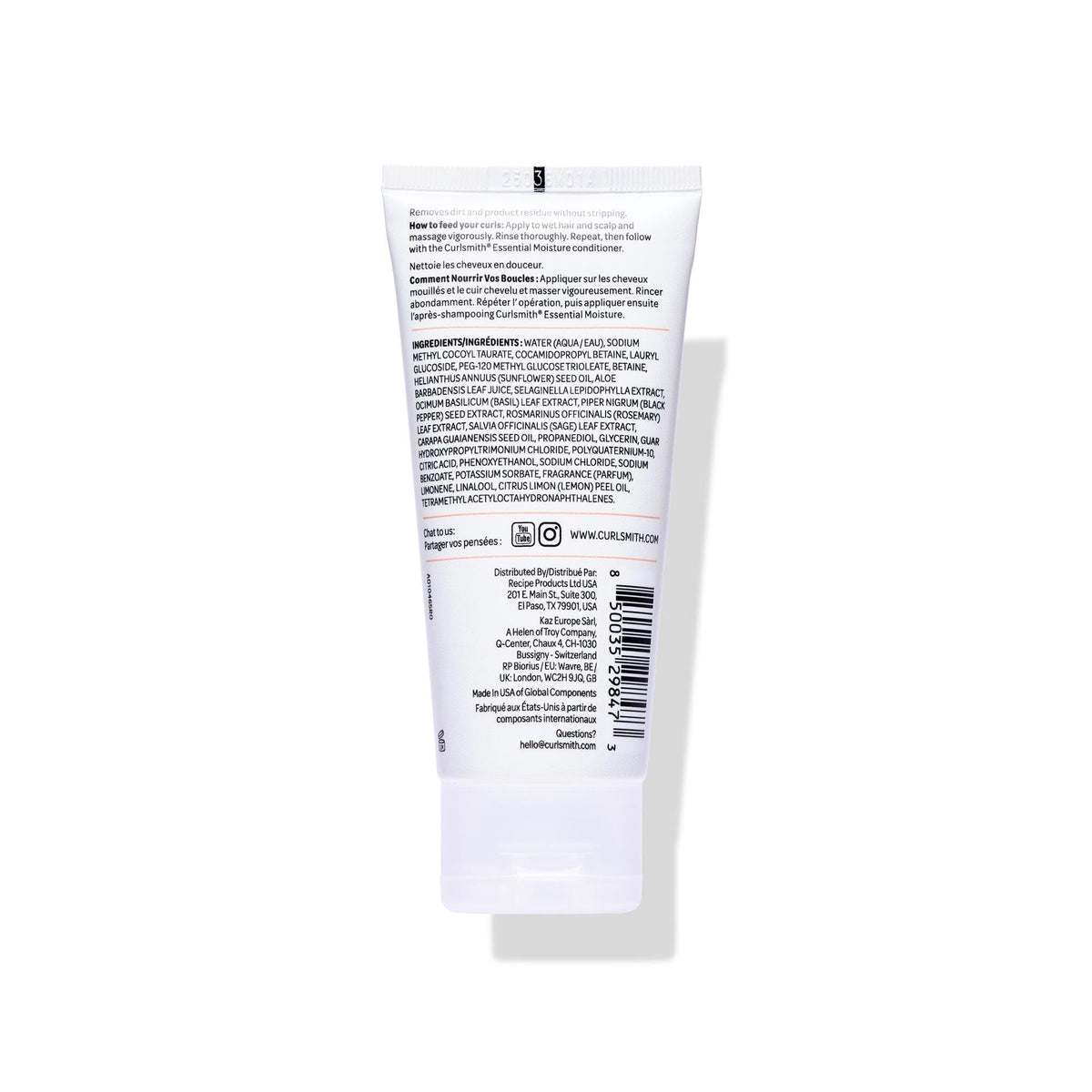 CURLSMITH product on bathroom shelf evoking daily curl care routine