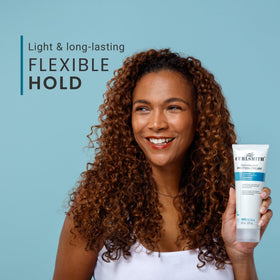 CURLSMITH before and after showing bouncy, strengthened curl results