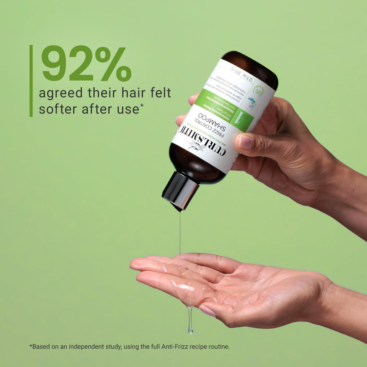 CURLSMITH coconut butter detail illustrating moisturizing and smoothing properties