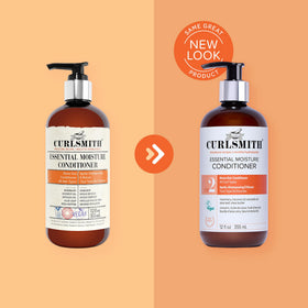 CURLSMITH in-shower application on wet curls for improved slip and detangling