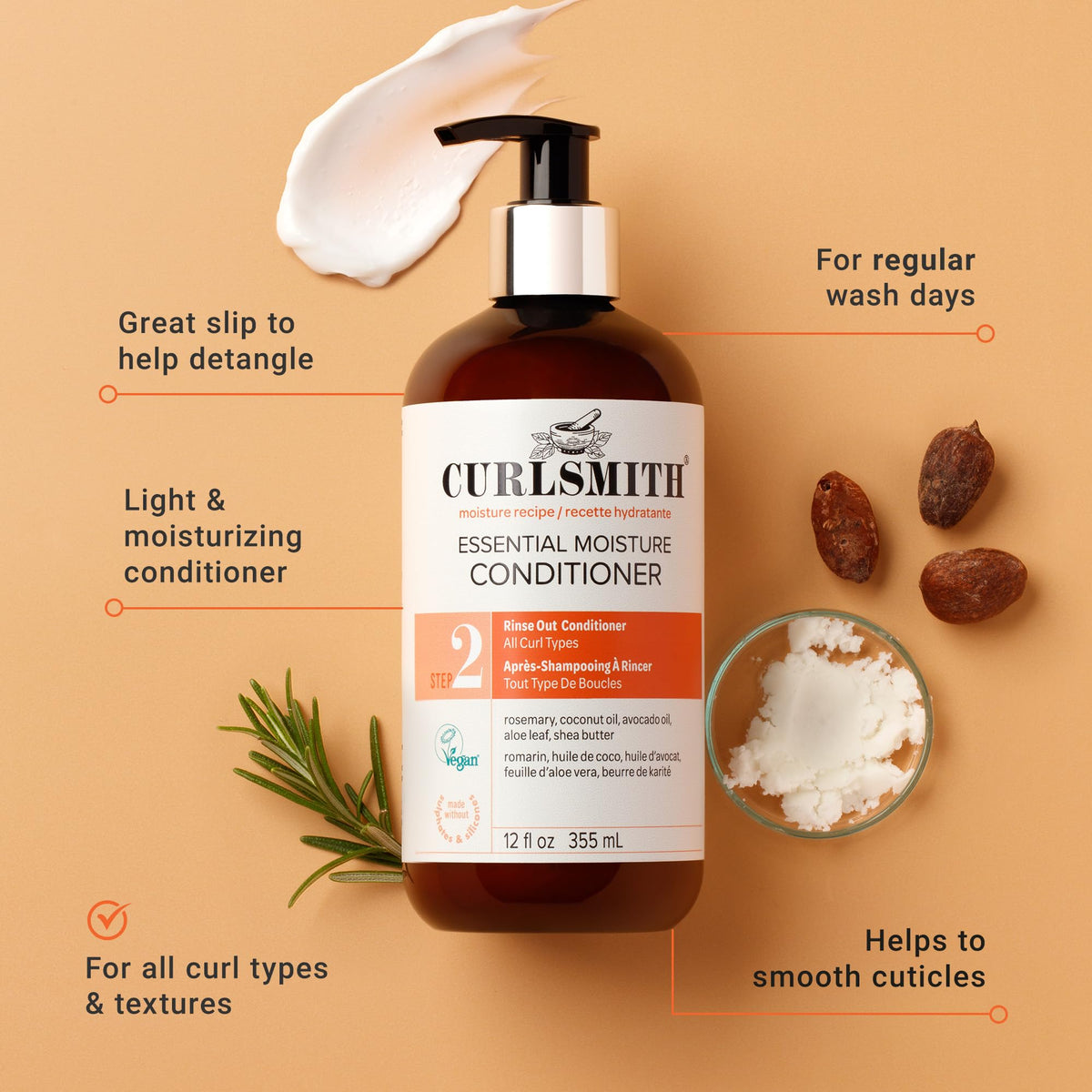 Curlsmith Curl Defining Soufflé texture showing moisture, shine, flexible hold