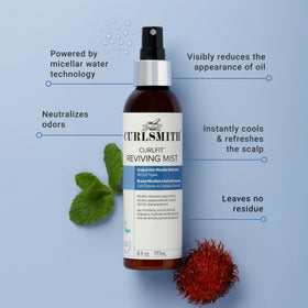CURLSMITH close-up mist spray nozzle delivering fine, even coverage