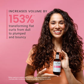 CURLSMITH diffusing curls to show increased bounce and long‑lasting lift