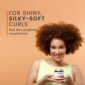CURLSMITH before and after curls showing improved softness and shine