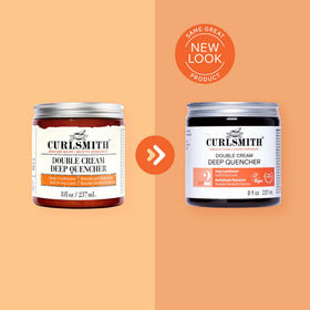 CURLSMITH ingredient label close-up highlighting avocado oil and shea butter