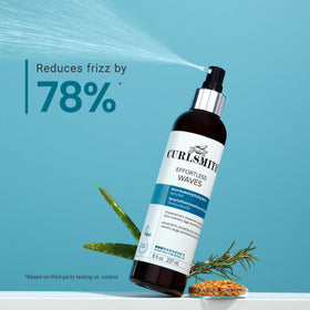 CURLSMITH applied to wavy hair demonstrating natural-looking definition and reduced frizz
