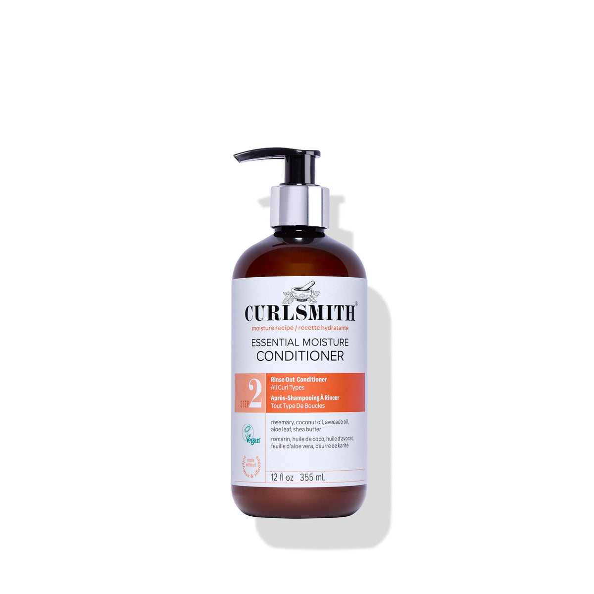 CURLSMITH front packaging showing clean label and hydration benefit