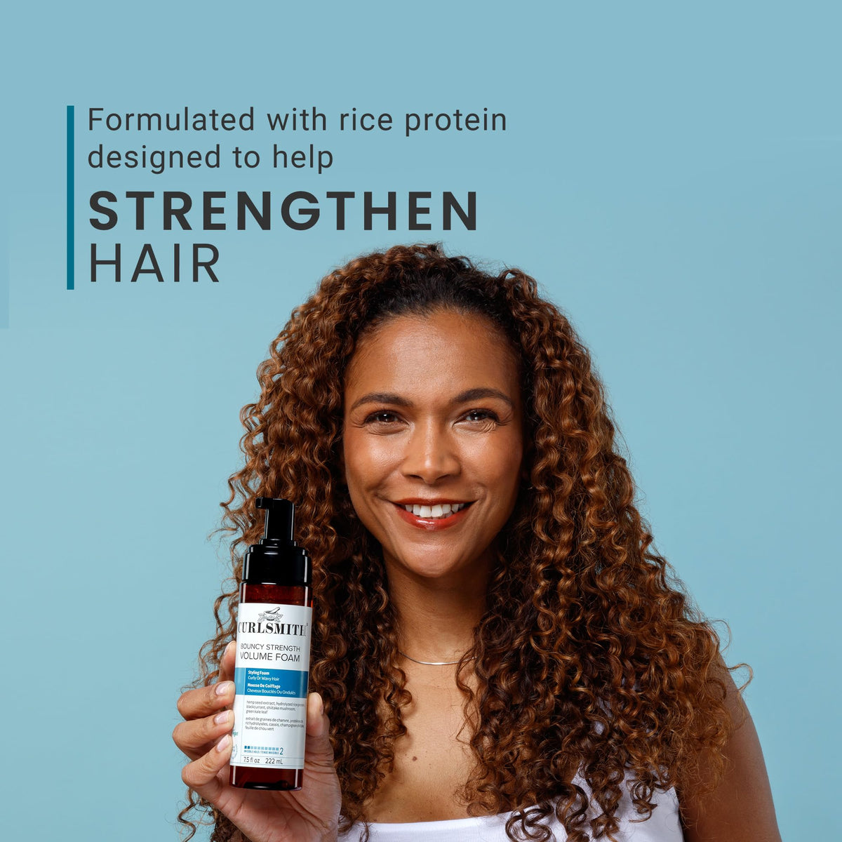 CURLSMITH foam at roots while diffusing to create visible volume