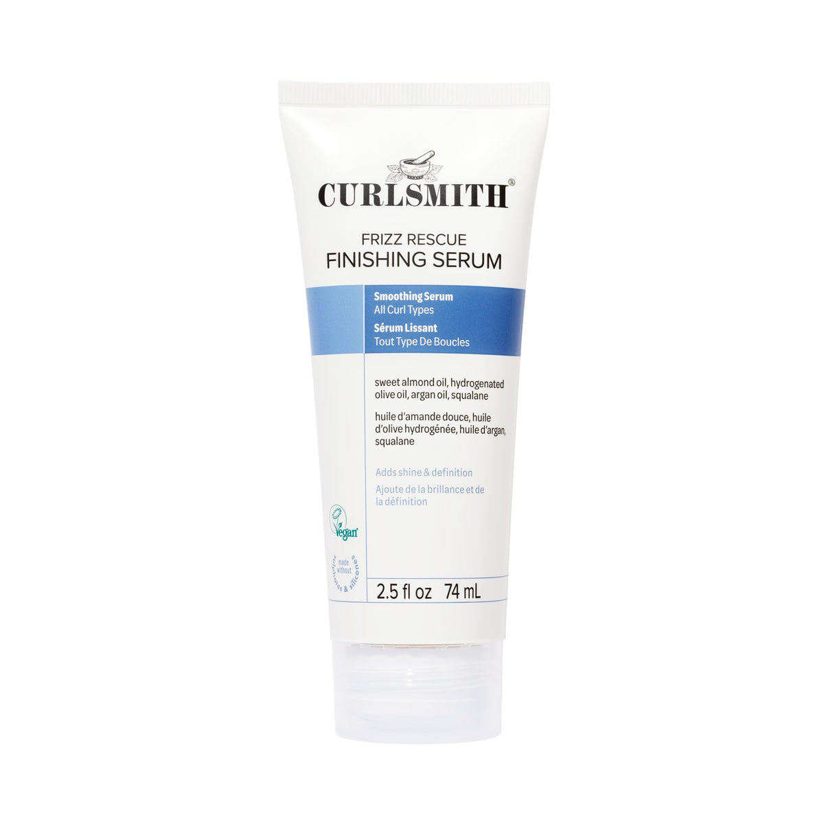 CURLSMITH front packaging showing bottle and label for quick identification and benefit