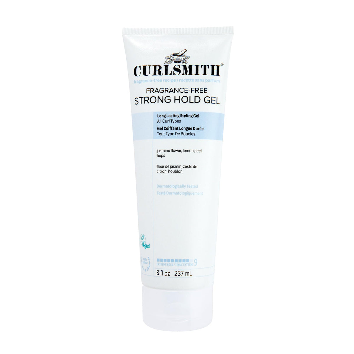 CURLSMITH front packaging 8 oz showing product and clear benefits