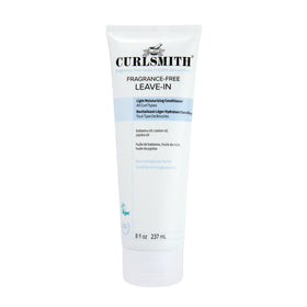 CURLSMITH front packaging shows fragrance-free label and benefits for clarity
