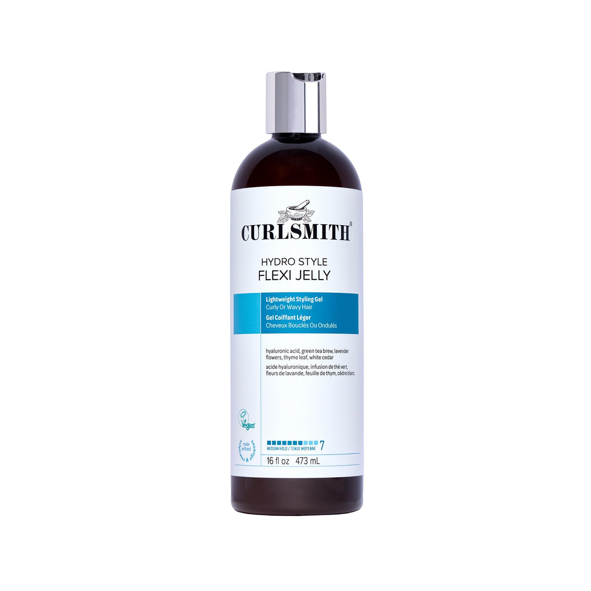 CURLSMITH front packaging showing jar and product benefit of defined curls