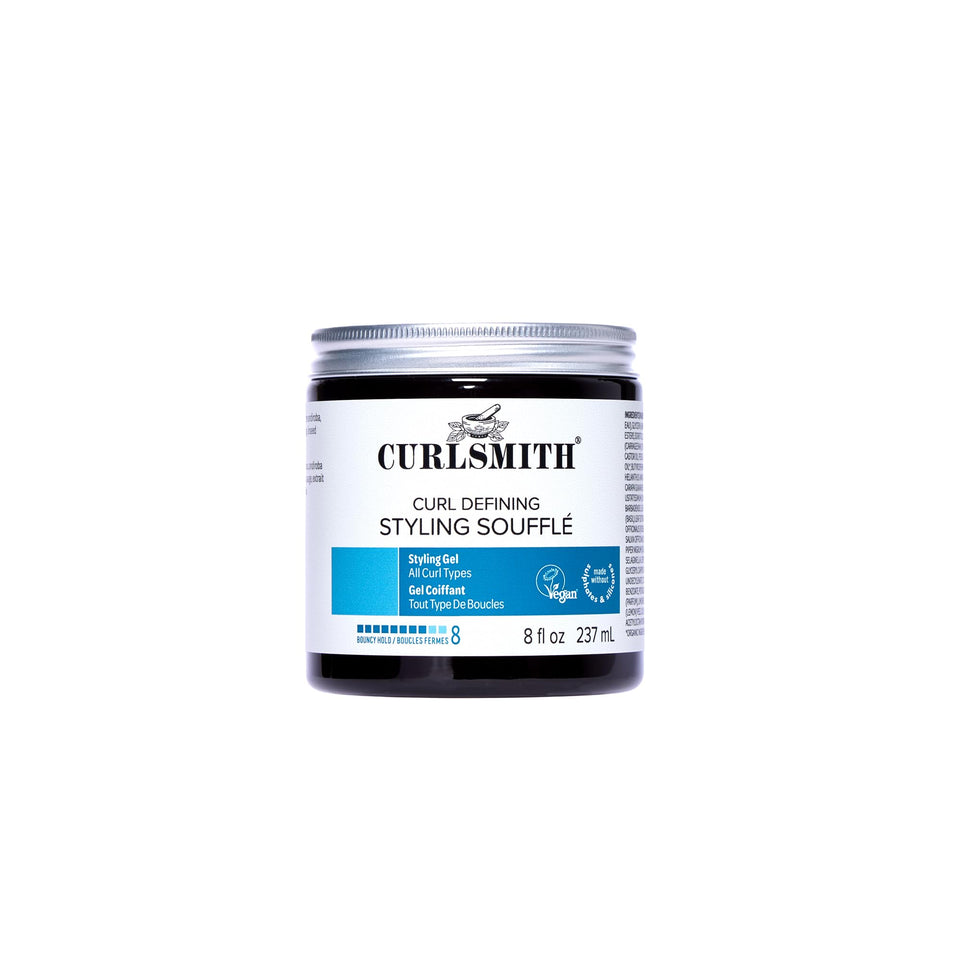 CURLSMITH front jar showing label and benefits for styling