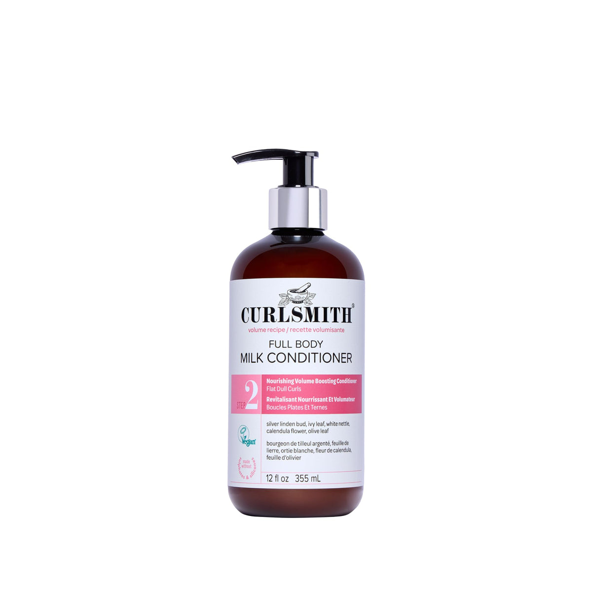 CURLSMITH front packaging showing bottle and branding for easy identification and benefit