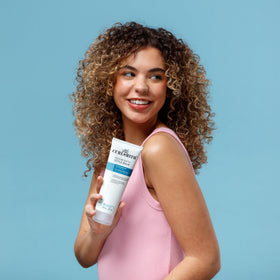 CURLSMITH layered with diffuser styling to show enhanced natural curl definition