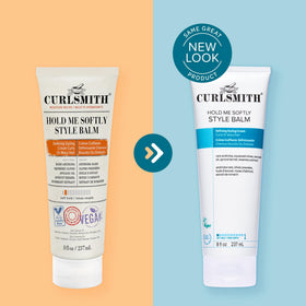 CURLSMITH layered with a strong-hold gel showing customizable hold benefit