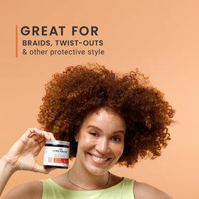 CURLSMITH product label and ingredient panel highlighting vegan and sulfate-free benefits