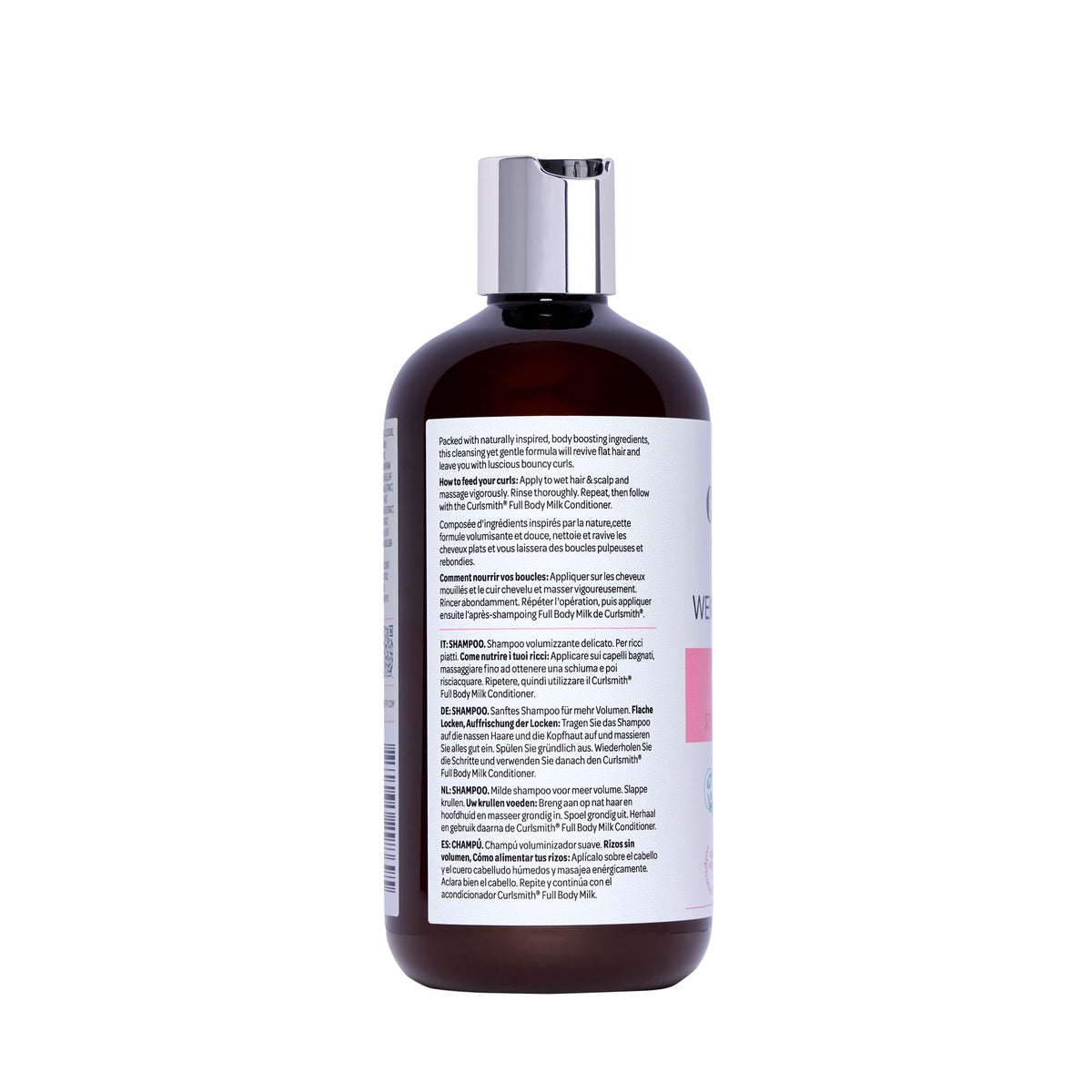 CURLSMITH bottle staged on bathroom shelf for everyday use inspiration