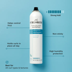 CURLSMITH mist close-up spraying evenly for lightweight, flexible hold
