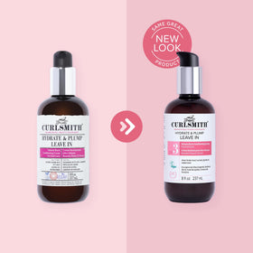 CURLSMITH applied to wet curls to boost volume and manageability