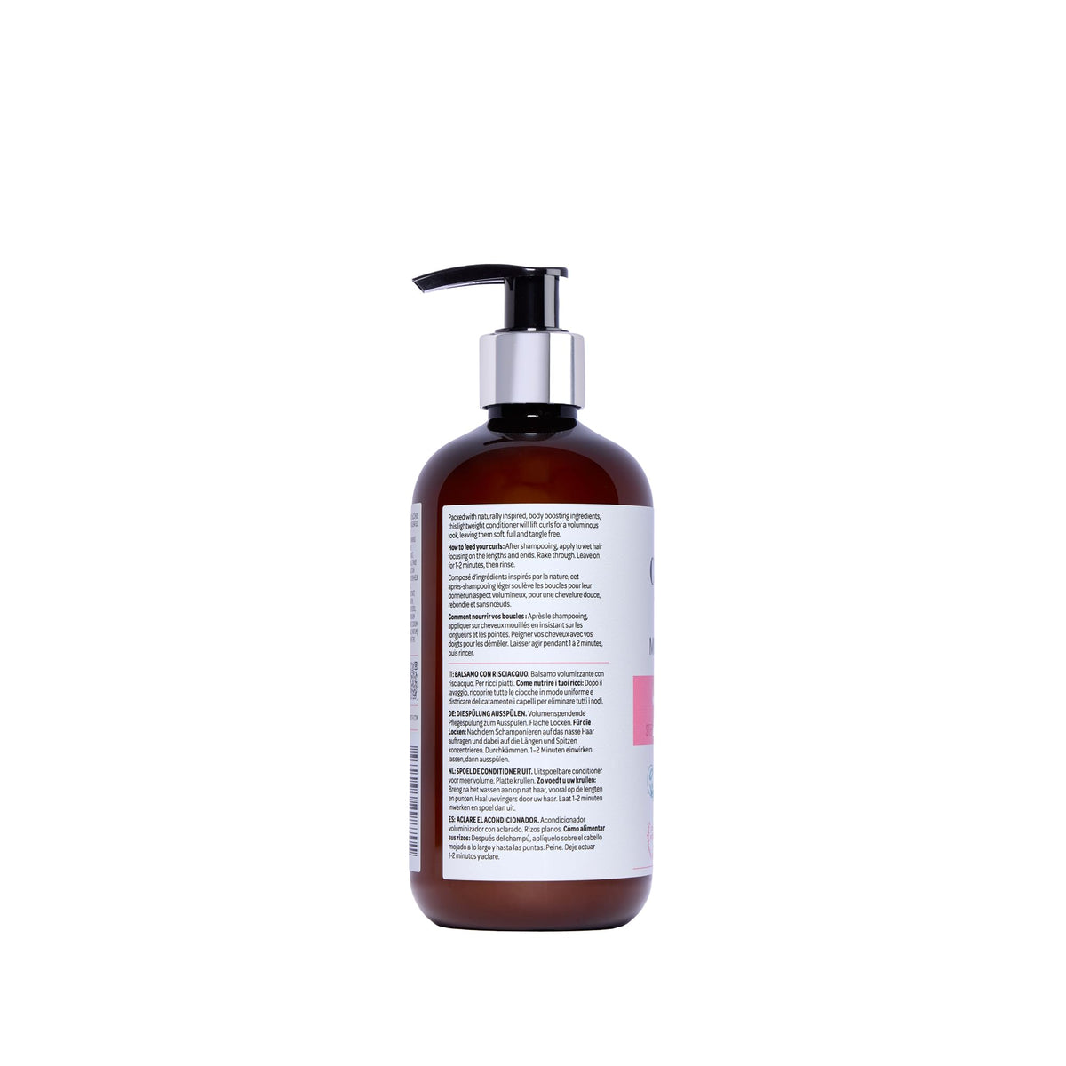 CURLSMITH with matching shampoo and leave-in showcasing a complete volume system