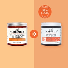 CURLSMITH applied to braided protective style to lock in hydration and definition