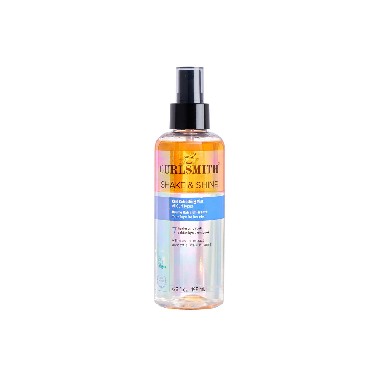 CURLSMITH bottle front packaging showing product and size benefits