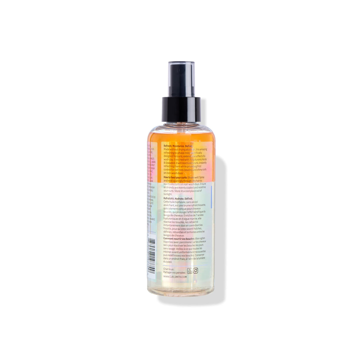 CURLSMITH on bathroom shelf in lifestyle setting for daily curl care