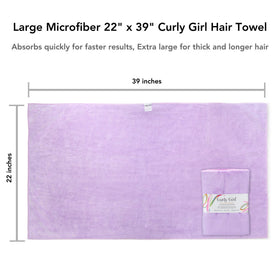Curly Girl closeup microfiber texture highlighting gentle anti-frizz benefit